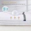 Hotel Quality King Size Pillows, 2 Pack, Down Alternative with Soft Fiber Fill for Back and Side Sleepers - 3 of 4