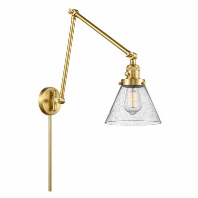 Cone - 1 Light Swing Arm Wall Sconce In Industrial Style-30 Inches Tall and 8 Inches Wide