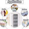 5-piece organizer to hang above the door with 2 hooks, hangers for the closet, organizer behind the door for bedroom, bathroom, home office - 4 of 4