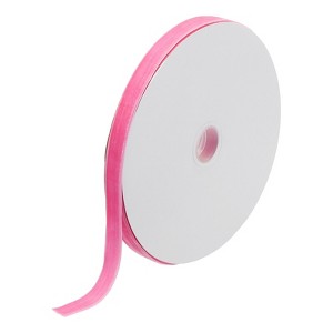 Unique Bargains Soft Single Face Spool Silky Velvet Ribbon for Bouquets DIY Crafts - 1 of 3