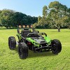 24V Kids Electric UTV, 2×130W Ride On Car w/ Remote, 4 Shock Absorbers, EVA Tires, LED Lights & Music for Boys & Girls - 2 of 4