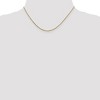 Black Bow Jewelry 0.8mm 14k Yellow Gold Diamond Cut Square Wheat Chain Necklace - 2 of 4