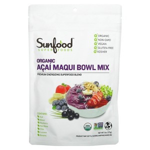 Sunfood Superfoods, Organic Acai Maqui Bowl Mix, 6 oz (170 g) - 1 of 2