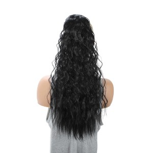 Unique Bargains Women's Corn Curly Ponytail Long Hair Hair Extensions High Temperature Fiber 22IN 1 Pc - 1 of 4