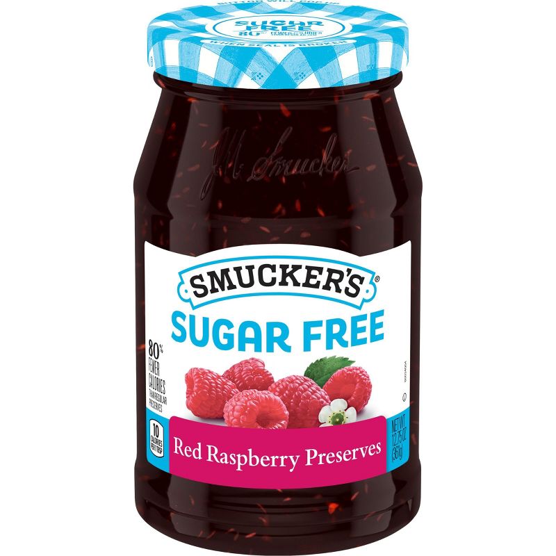 Smucker&#39;s Sugar Free Light Red Raspberry Preserves - 12.75oz, 1 of 8