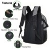 Generic Soccer Backpack for Men and Women,Sports Bag with Ball Compartment, - 4 of 4