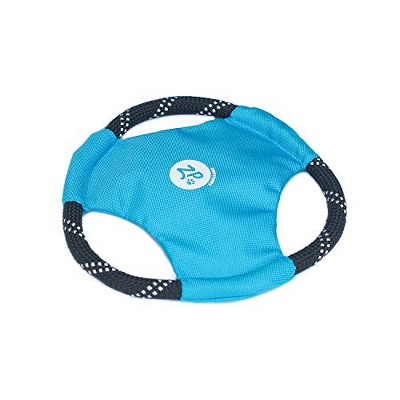 ZippyPaws - Rope Gliderz Durable Outdoor Dog Toy Flying Disc - Blue