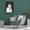 Canvas Wall Art - Melinda Hipsher 'Whimsical Country Snowman With Snowflakes' Wall Art for Living Room, Bedroom, or Office Décor by Trademark Fine Art - 4 of 4