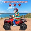 24V Kids Ride On Car,2 Seater Licensed Can-Am Electric ATV Car for Kids,4 Wheeler 4WD Ride On Electric Toy Car,3 Speeds,Leather Seats - 2 of 4