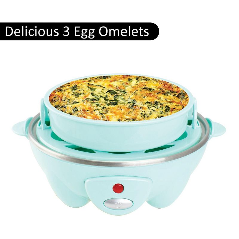 Brentwood Electric 7 Egg Cooker with Auto Shut Off in Blue, 5 of 7