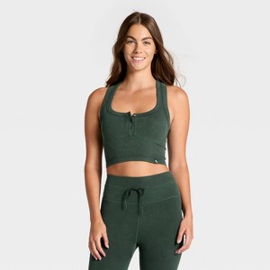 Women's Seamless Henley Tank Top - JoyLab™ - 1 of 3