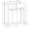 Monarch Specialties Accent Table Console Entryway Narrow Sofa Living Room Bedroom Brown Laminate Contemporary Modern - 4 of 4
