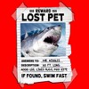 Lost Pet Shark Youth boys Red Graphic Tee - 2 of 3