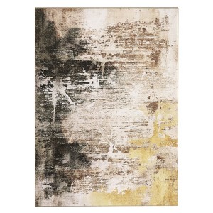 Area Rug, Ultra-Soft Washable Rug for Living Room, Dinner Room, Bedroom, Non-Slip Modern Abstract Rug - 1 of 4