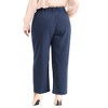Agnes Orinda Women's Plus Size Business Work Elastic Waisted Long Straight with Pocket Suit Pants - 4 of 4
