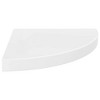 vidaXL Floating Corner Shelves 2 pcs High Gloss White 13.8"x13.8"x1.5" MDF - 4 of 4