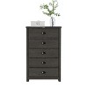 Galano Geordano 5-Drawer Chest of Drawers (46.2 in. × 17.1 in. × 30.4 in.) in Dusty Gray Oak, Knotty Oak, Dark Gray Oak - 4 of 4