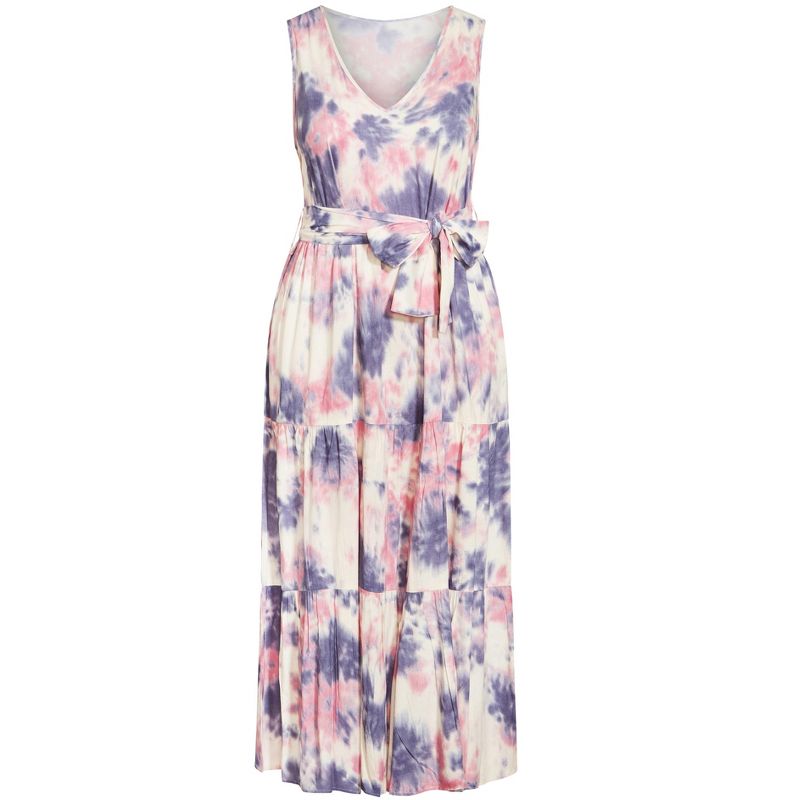Women's Plus Size Seashore Maxi Dress - lilac | AVENUE, 3 of 5