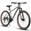 Mountain Bike 27.5 Inch Wheels, 21-Speed Mens Womens Trail Commuter City Mountain Bike, Aluminium Frame Disc Brakes Thumb Shifter Front Fork Bicycles - 2 of 4