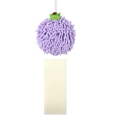 REGALWOVEN Solid Soft Absorbent Bathroom Hand Towels for Home Decor 6" x 6"/13" x 30" 2 Pcs