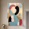 Art Remedy Glam Brooch of Gold Contemporary Shapes Abstract Wall Art Framed - 2 of 4