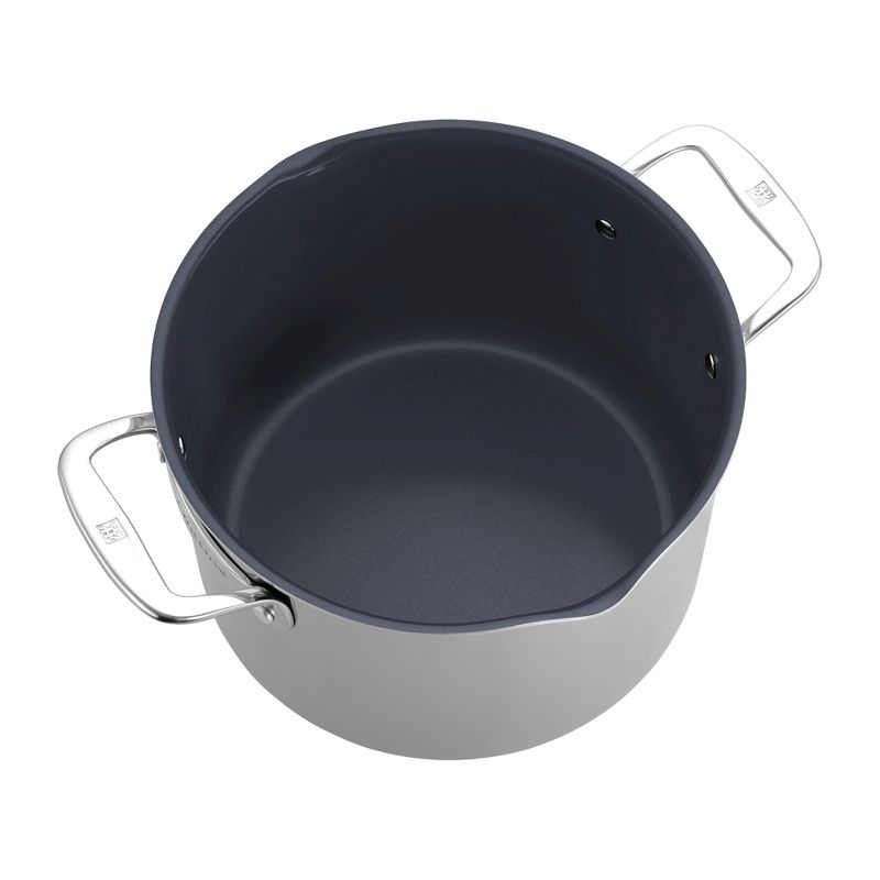 ZWILLING Clad CFX 8-qt Stainless Steel Ceramic Nonstick Stock Pot, 2 of 6