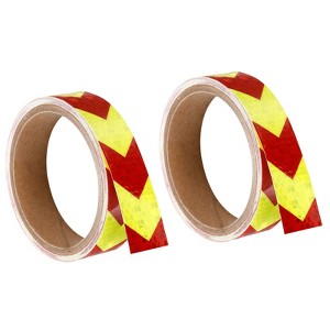 Unique Bargains Arrow Waterproof Adhesive High Visibility Warning Trucks Cars Reflective Tape 2 Pcs - 1 of 4