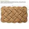 Gardenised Heavy Duty Coco Coir Doormat with Non Slip PVC Baking Embossed Welcome Design Coconut Fiber Floor Mat 18x30" - 2 of 4
