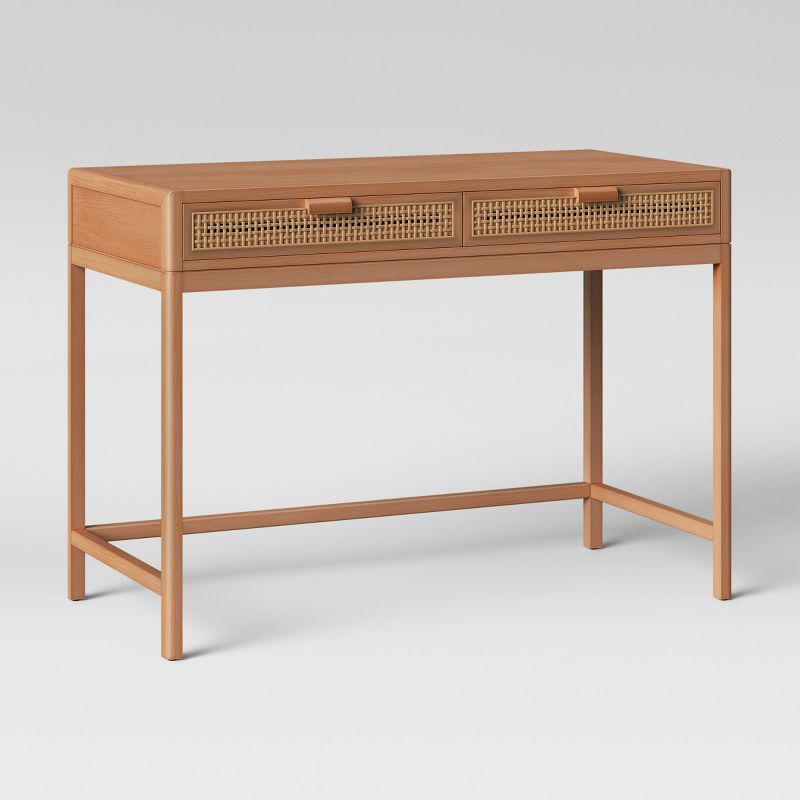 Minsmere Writing Desk with Drawers Brown - Threshold&#8482;, 4 of 6