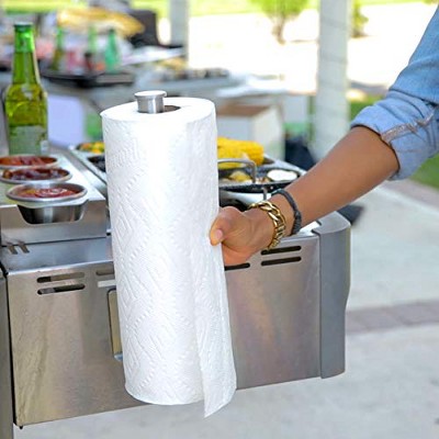 Stainless Steel Magnetic Paper Towel Holder for Indoor/Outdoor Use
