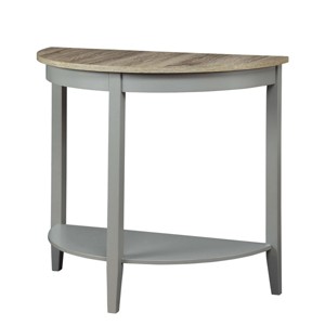 Syemin End Tables Finish Accent Table, Oak Finish Console Table, Modern Accent Nightstand, Small Drink Table, Vintage Side Table, Gray, 13"*26"*28" - 1 of 4