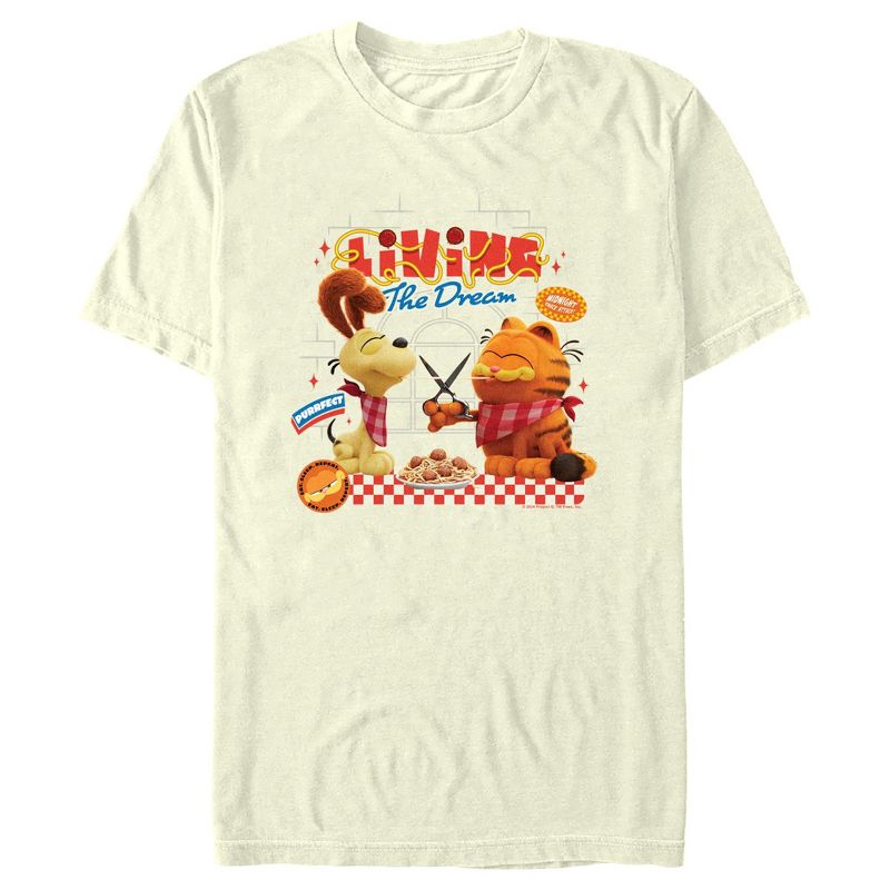 Men's The Garfield Movie Living the Dream T-Shirt, 1 of 5