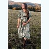 Pinkblush Olive Floral Collared Tiered Maternity Midi Dress - 4 of 4
