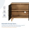 63" Large Storage Cabinet with Carved Flower Doors, Metal Handle, Adjustable Shelves, Wooden Modern Sideboard Console,Ideal for Kitchen, Entryway - 4 of 4