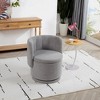Ridstar Gray 360 Degree Swivel Accent Chair With Storage Space, Suitable For Bedroom and Living Room - 3 of 4