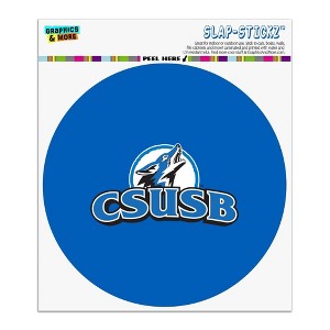 California State University San Bernardino Primary Logo Automotive Car Window Locker Circle Bumper Sticker - 1 of 4
