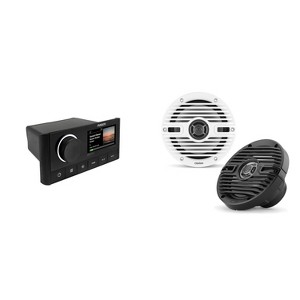 Fusion MS-RA670 Apollo Source Unit w/ Clarion CMS-651-CWB 6.5-inch Coaxial Marine Speakers ( Includes White & Black Classic Grilles ) - 1 of 4