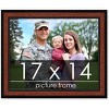 PosterPalooza | Simple Brown Picture Frame - UV Acrylic, Backing Board, Hanging Hardware Included - 2 of 4