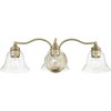 Livex Lighting Moreland 3 - Light Vanity in  Antique Brass - 4 of 4