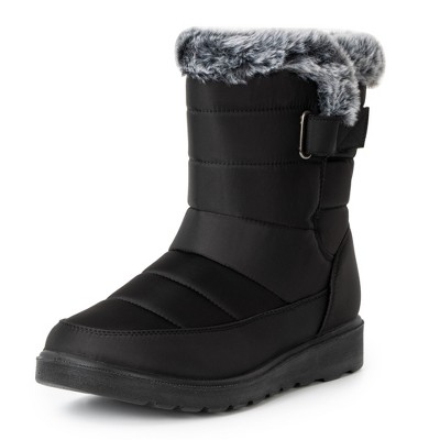 Alpine Swiss Lexie Womens Snow Boots Waterproof Faux Fur Warm Winter Comfortable Booties