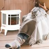 22" Electric Fireplace Stove, Freestanding Electric Fire Place Heater with Realistic LED Flame - 3 of 4