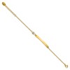 Chisel Stainless Steel Polished Yellow IP-plated with Crystal 6.75" ID Bracelet with 1" Extension - 3 of 3