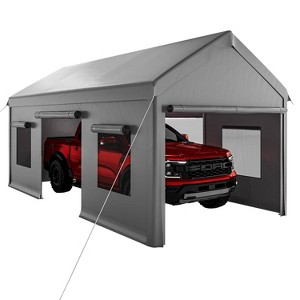 GustoWave 10x20 FT Heavy Duty Carport, Portable Garage for Cars, Boats, Trucks - 1 of 4