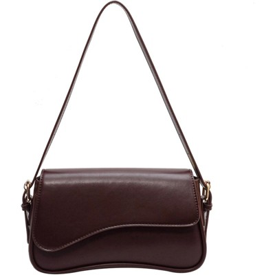 BEAFUP Shoulder Bag for Women Y2K Trendy Purse Vegan Leather Hobo Handbags Clutch Saddle Bag with 2 Removable Strap