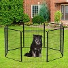 FDW Dog Playpen Pet Dog Fence 2-32 Panels  24/32/40"H Metal Dog Pen Outdoor Exercise Pen with Doors for Large/Medium /Small Dogs for RV,Camping,Yard - 2 of 4