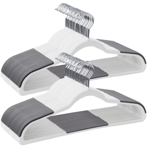 10pk Thin Plastic Hangers Gray - Brightroom™ : Target