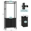 Garment Rack, Heavy Duty Clothes Rack for Hanging Clothes Capacity,Black or Brown - 4 of 4