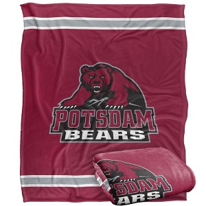 State Of New York At Potsdam Primary Logo Silky Touch Blanket White 50x60 - 1 of 4