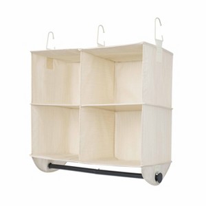 WeThinkStorage Hanging Closet Organizer with Garment Rod Shelf - 1 of 4