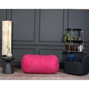 NicBex 4 Ft Cylindrical Suede Bean Bag Chair with Removable Covers for Reading,Living Room and Bedroom - 1 of 4